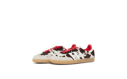 Adidas Samba OG Cow Print Beige Black Red - oceanhype -