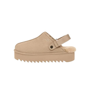 UGG Lanah Clog Brown Beige Platform