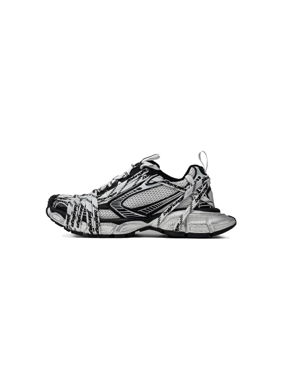 Balenciaga 3XL Extreme Laces Logo Sneaker in White Black