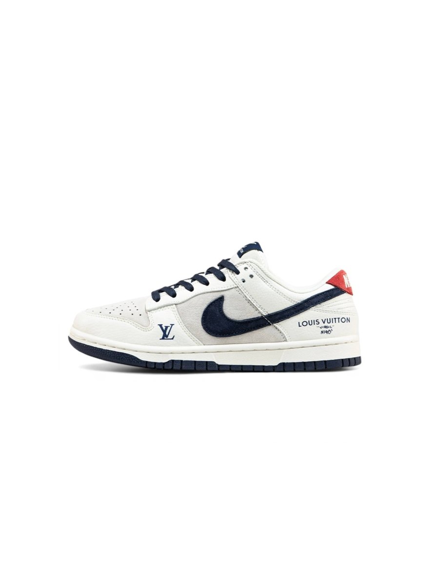 Nike SB Dunk Low x Louis Vuitton Grey Blue Red - oceanhype - 