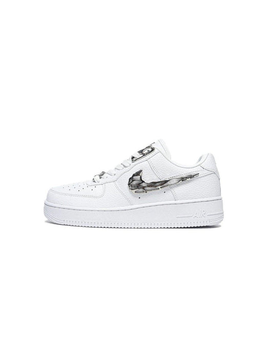 Nike Air Force 1 Low Molten Liquid Metal Silver White - oceanhype - 