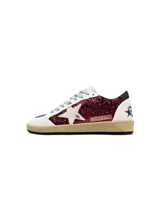 Golden Goose Ball Star Bordeaux Glitte - oceanhype -