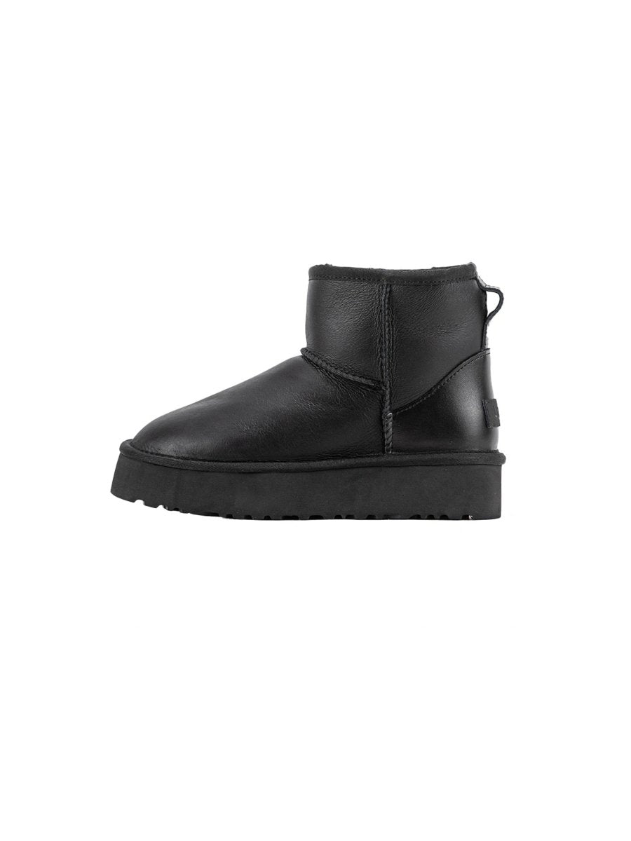 UGG Mini Leather Black Platform - oceanhype - 