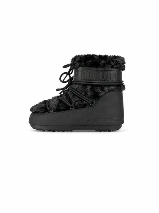 Moon Boot Tecnica Icon low faux fur black