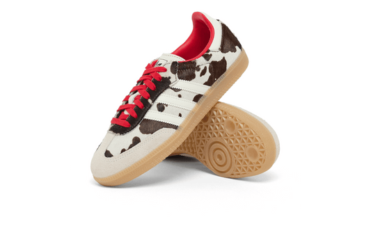 Adidas Samba OG Cow Print Beige Black Red - oceanhype -