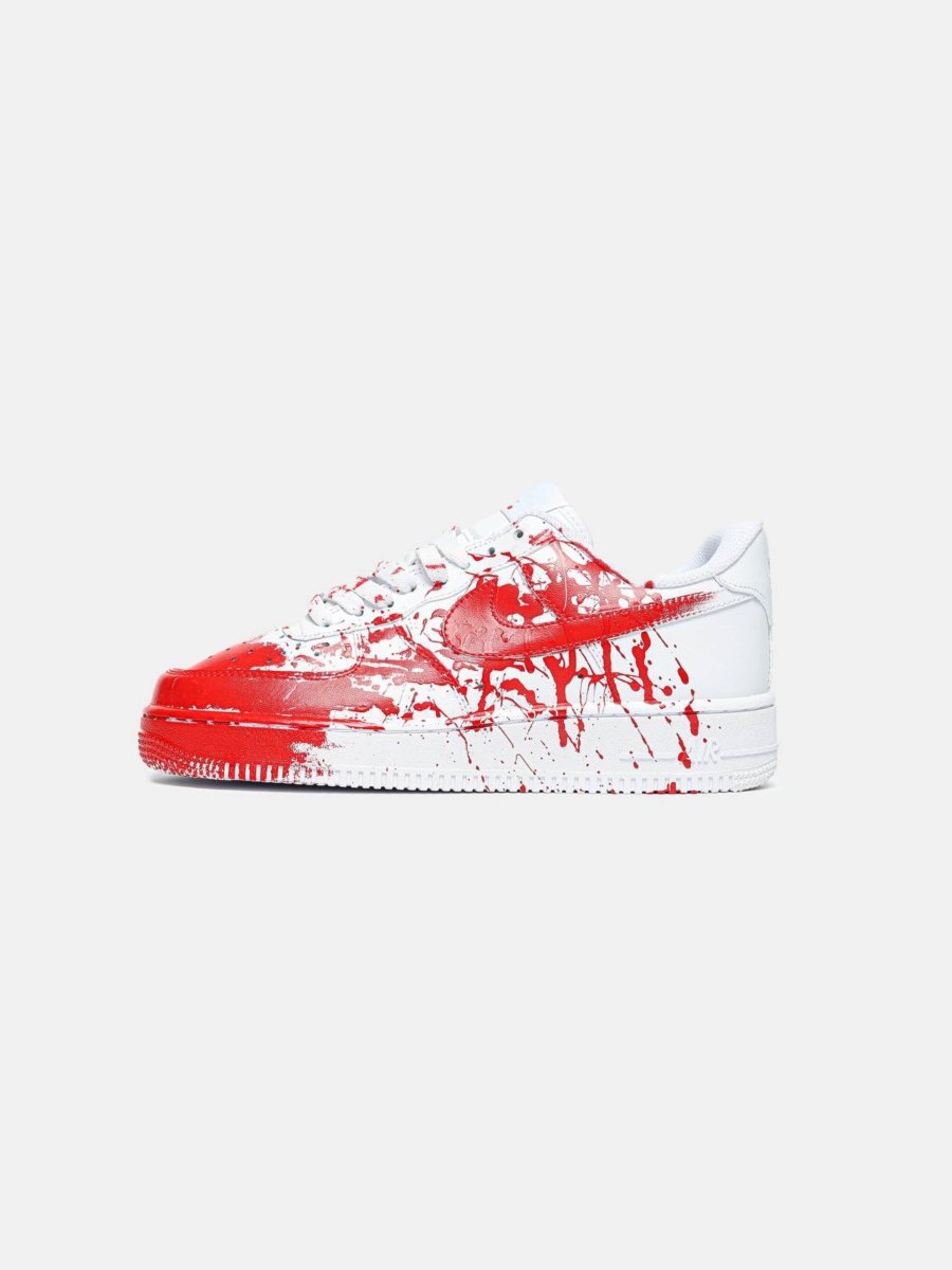 Nike Air Force 1 Custom Blood White Red - oceanhype - 
