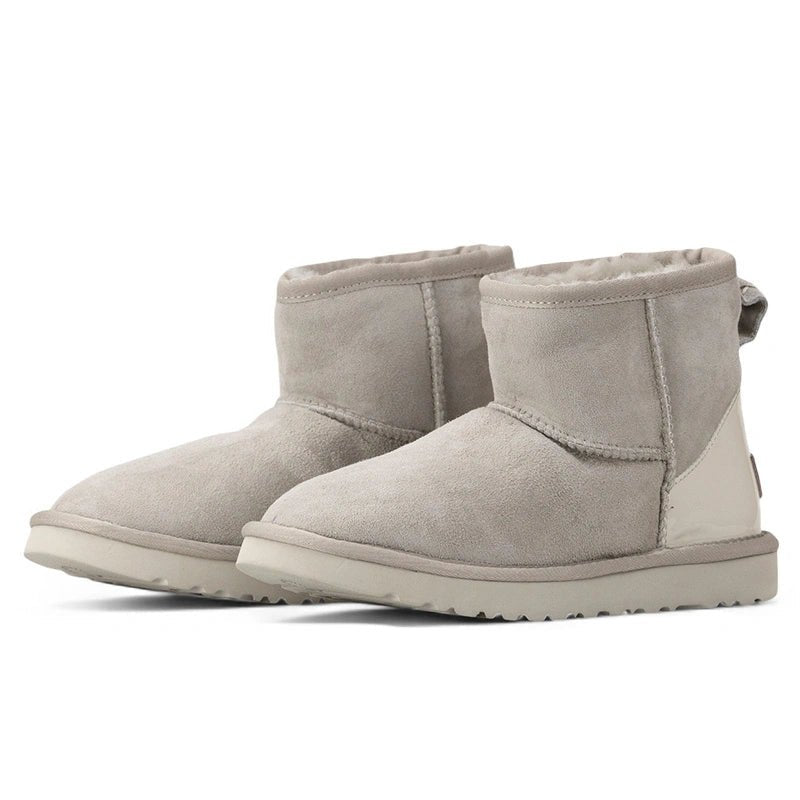 UGG Mini Light Grey Metallic Suede - oceanhype - 