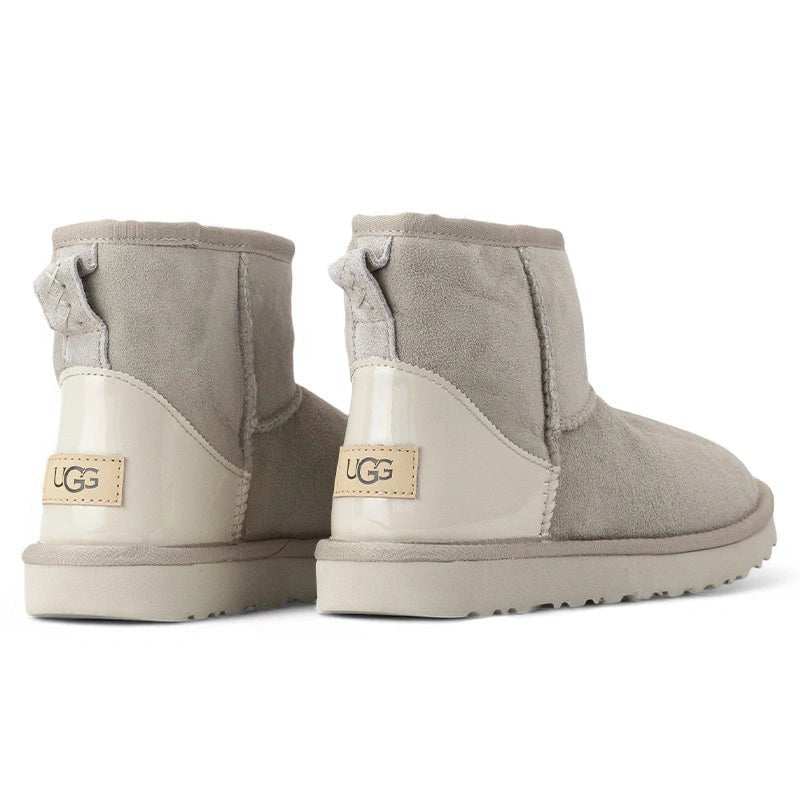 UGG Mini Light Grey Metallic Suede - oceanhype - 
