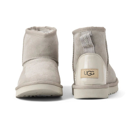 UGG Mini Light Grey Metallic Suede - oceanhype - 