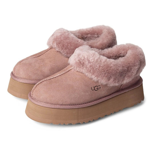 UGG Platinum Platform Slippers Clay Brown - oceanhype - 