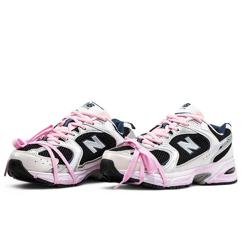 New Balance 530 Custom Silver Blue Pink - oceanhype - 