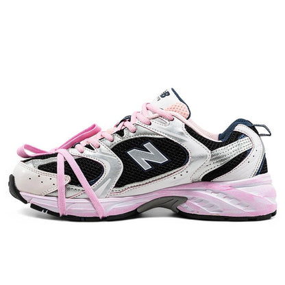 New Balance 530 Custom Silver Blue Pink - oceanhype - 