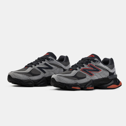 New Balance 9060 JD Exclusive Grey Black Red - oceanhype -