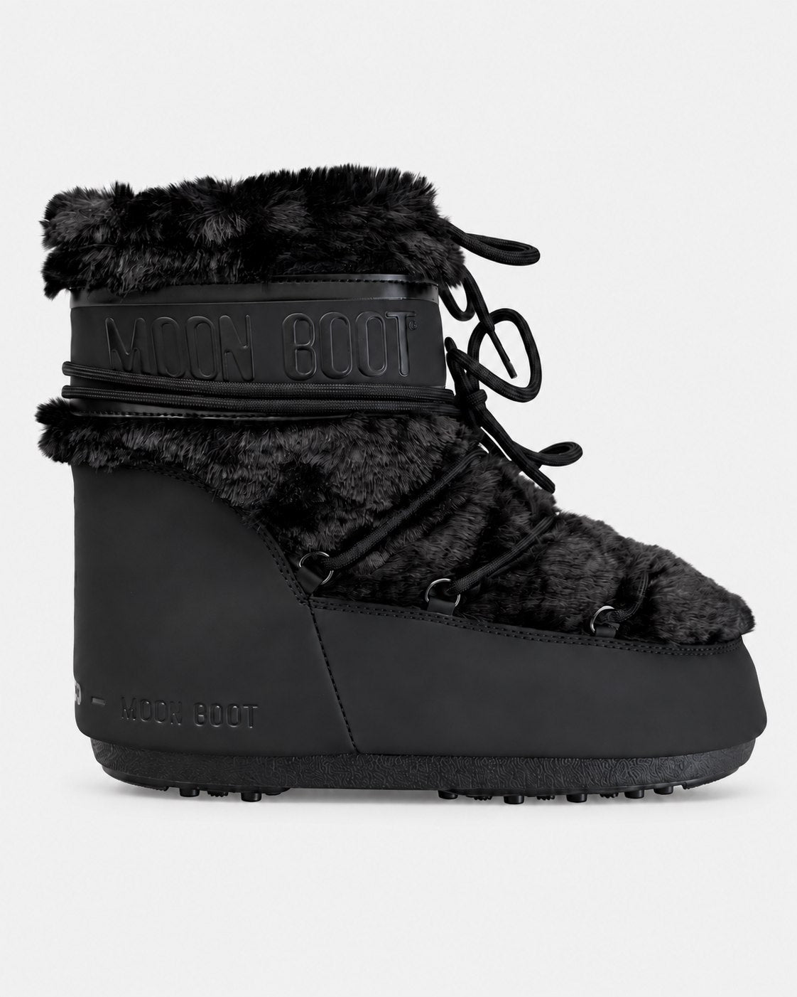 Moon Boot Tecnica Icon low faux fur black