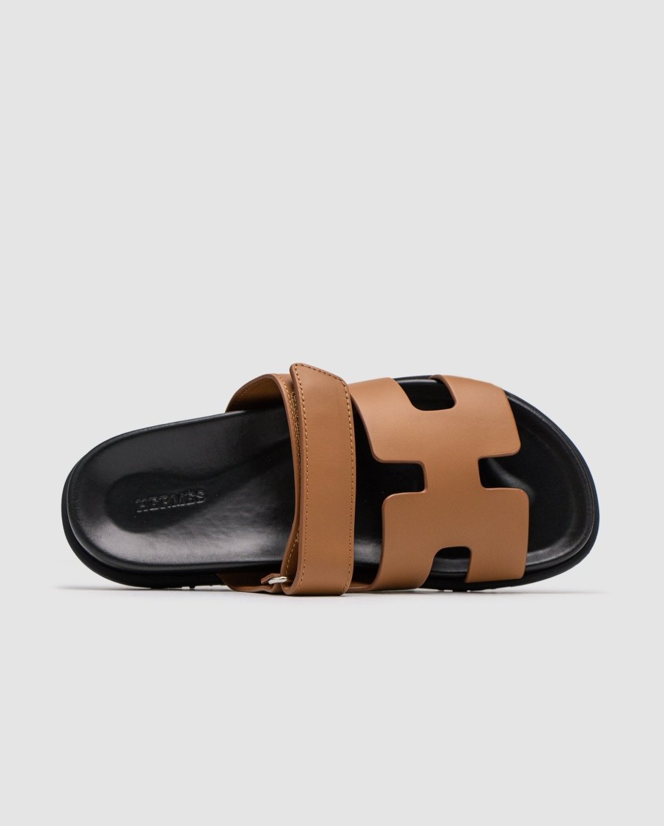 Hermes Chypre Sandals Naturel Calfskin - oceanhype - 