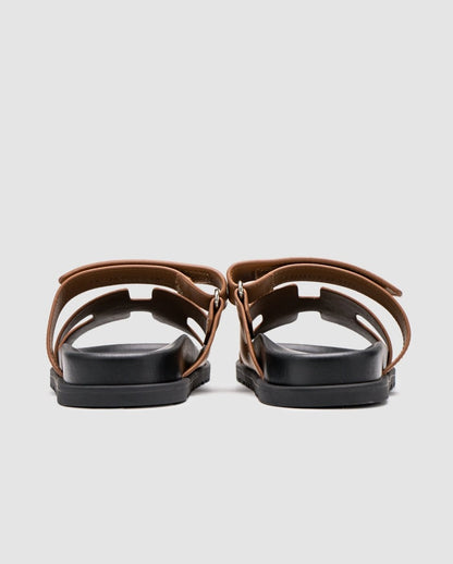 Hermes Chypre Sandals Naturel Calfskin - oceanhype - 
