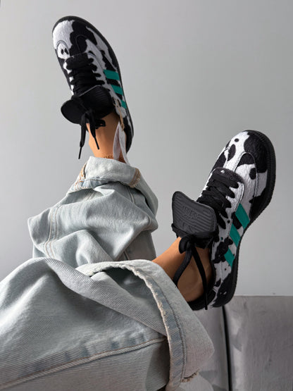 Adidas Samba LT Cow Print Black White