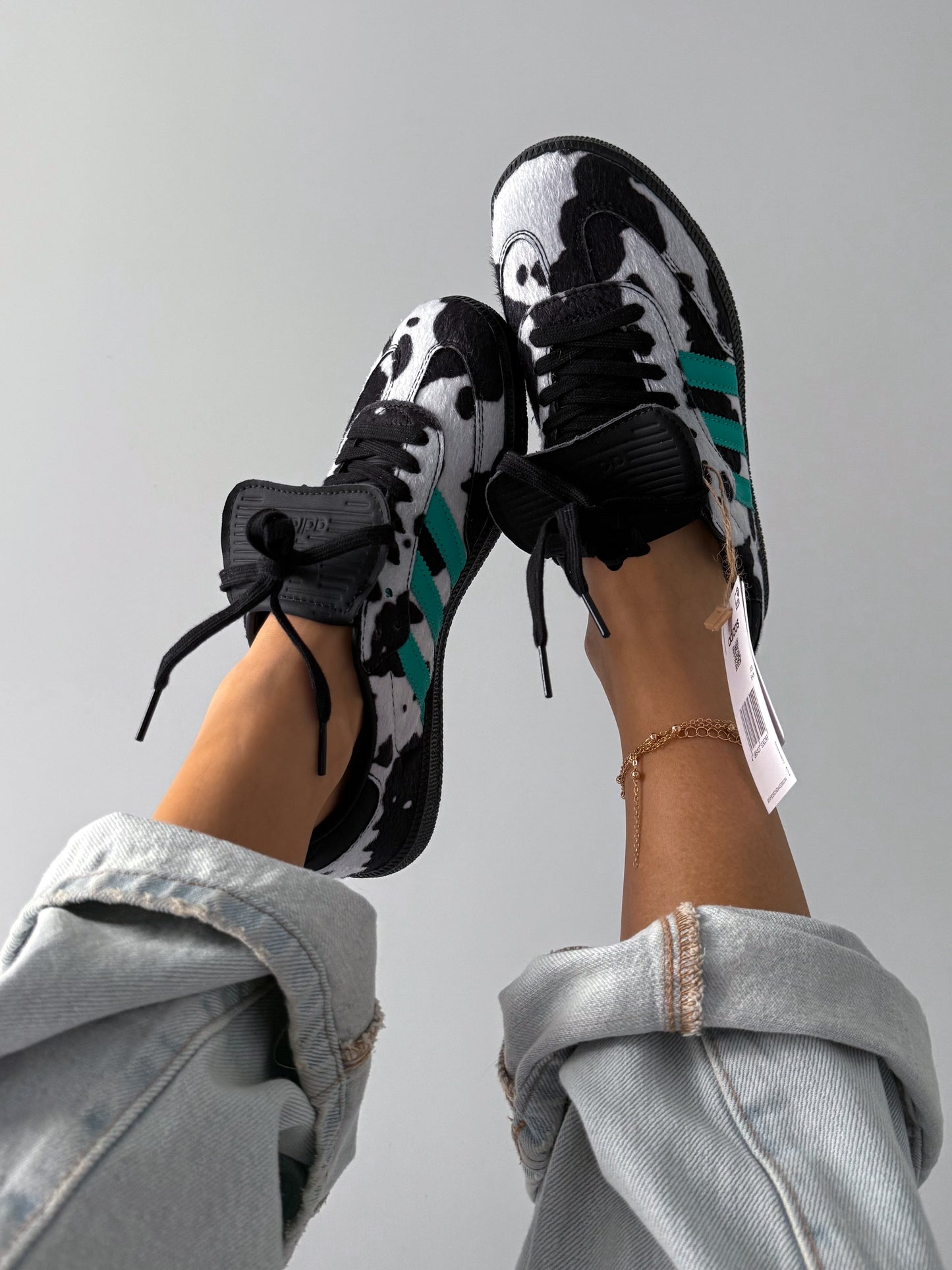 Adidas Samba LT Cow Print Black White
