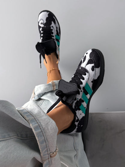 Adidas Samba LT Cow Print Black White