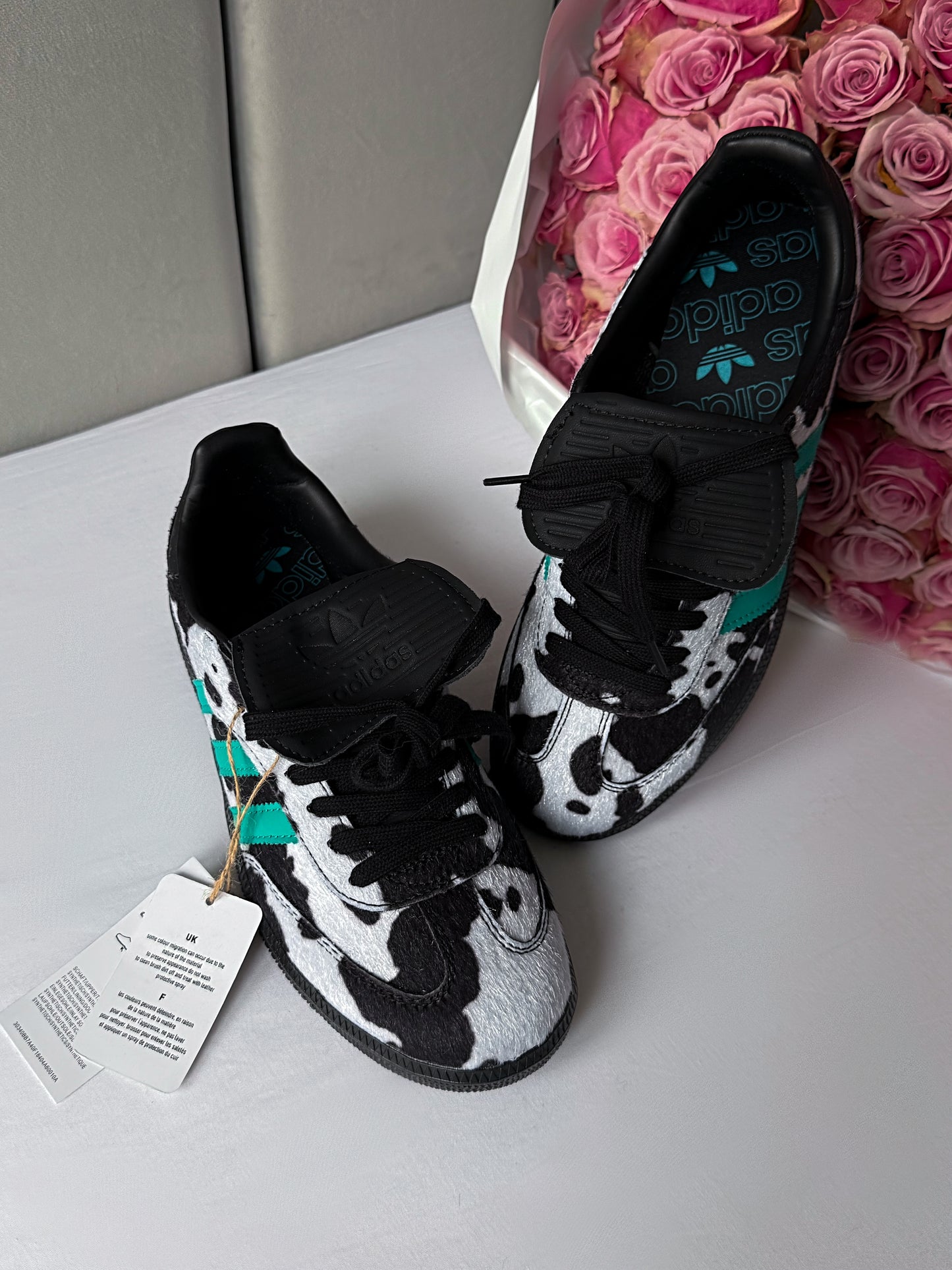 Adidas Samba LT Cow Print Black White