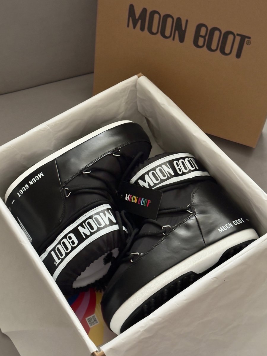 Moon Boot Icon Low Nylon Black - oceanhype - 