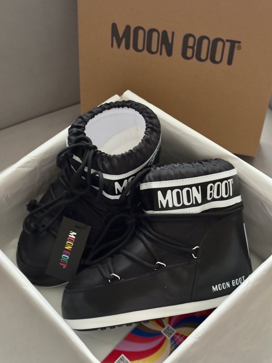 Moon Boot Icon Low Nylon Black - oceanhype - 