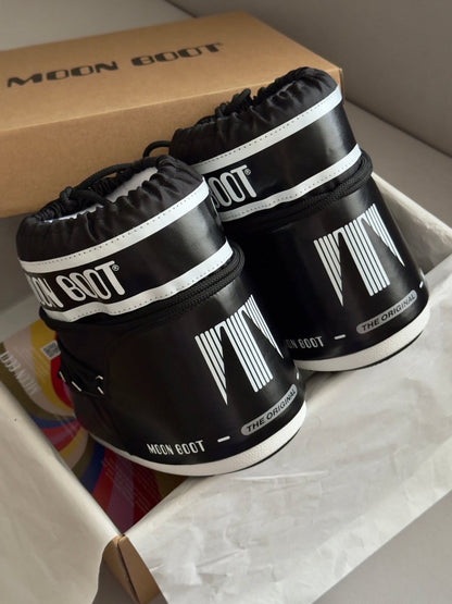 Moon Boot Icon Low Nylon Black - oceanhype - 