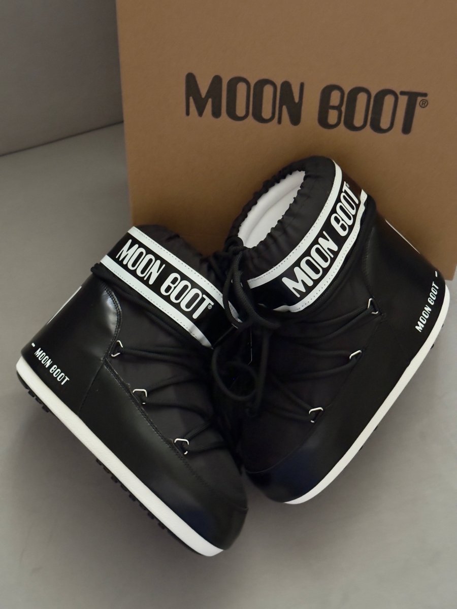 Moon Boot Icon Low Nylon Black - oceanhype - 