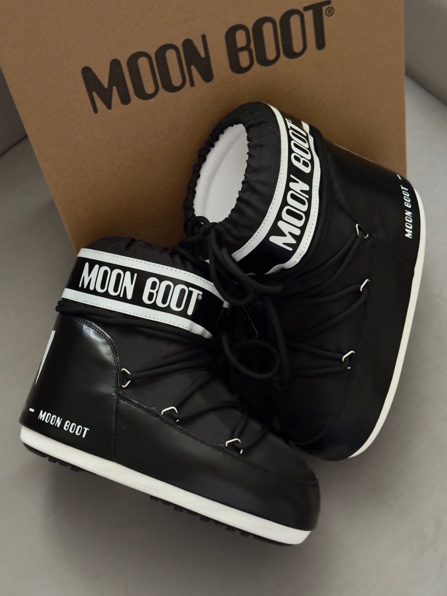 Moon Boot Icon Low Nylon Black - oceanhype - 