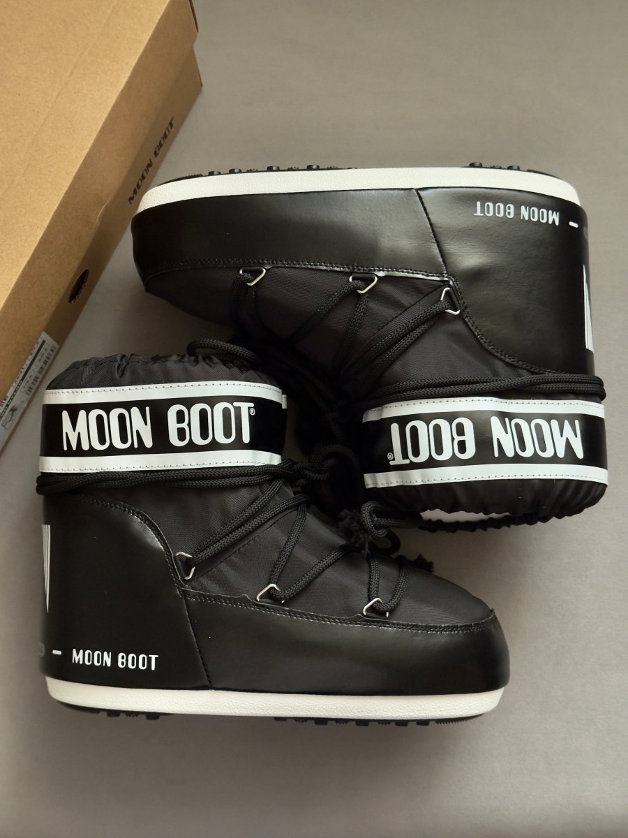 Moon Boot Icon Low Nylon Black - oceanhype - 