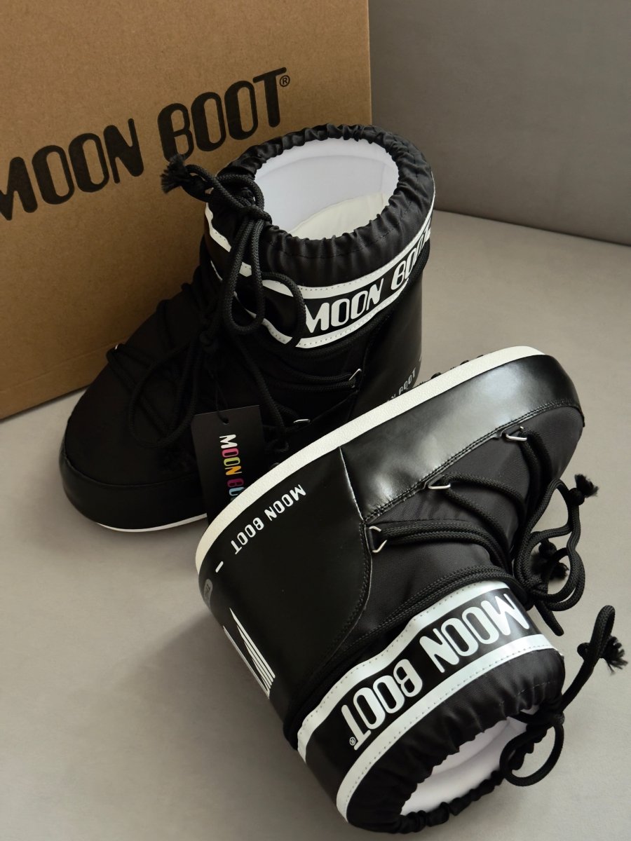 Moon Boot Icon Low Nylon Black - oceanhype - 