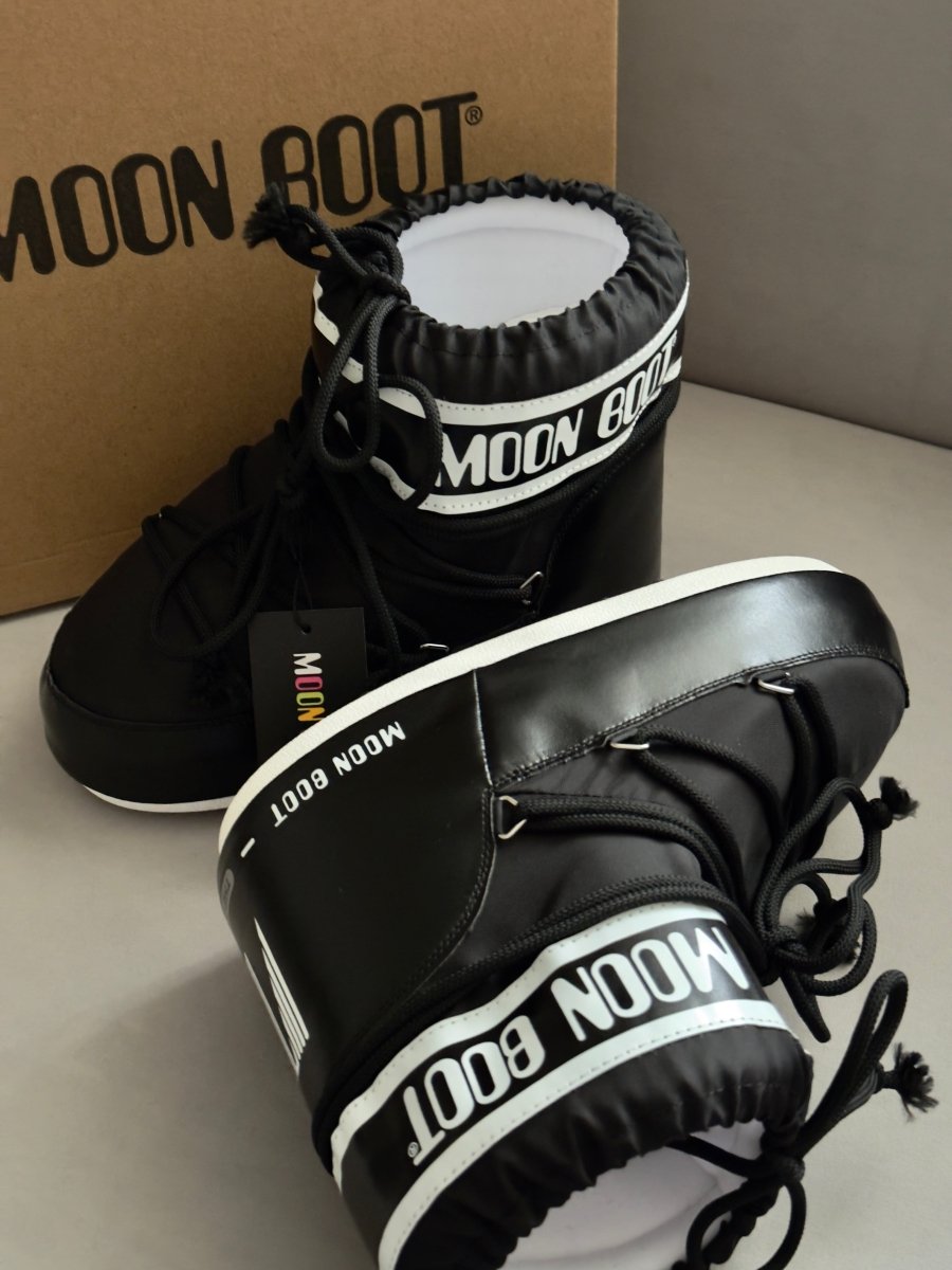 Moon Boot Icon Low Nylon Black - oceanhype - 