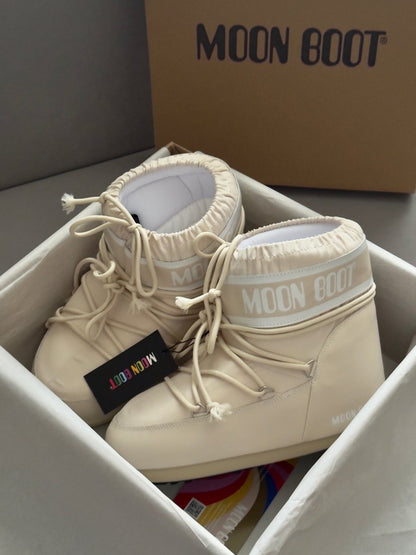 Moon Boot Icon Low Nylon Beige - oceanhype - 