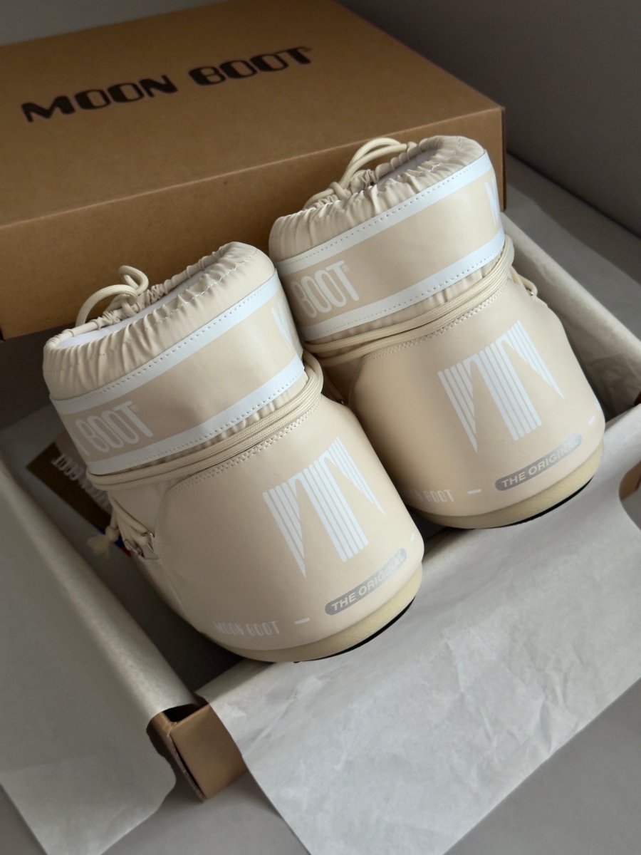 Moon Boot Icon Low Nylon Beige - oceanhype - 