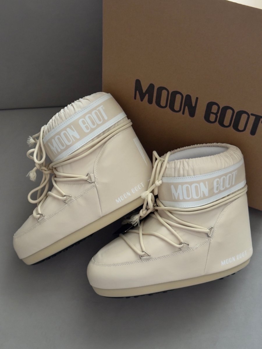 Moon Boot Icon Low Nylon Beige - oceanhype - 