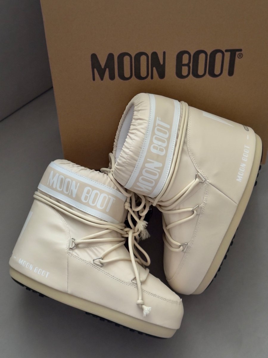 Moon Boot Icon Low Nylon Beige - oceanhype - 