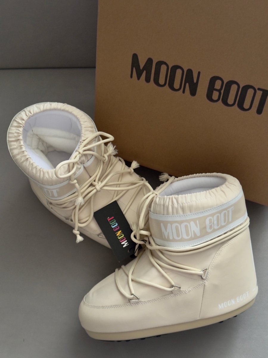 Moon Boot Icon Low Nylon Beige - oceanhype - 