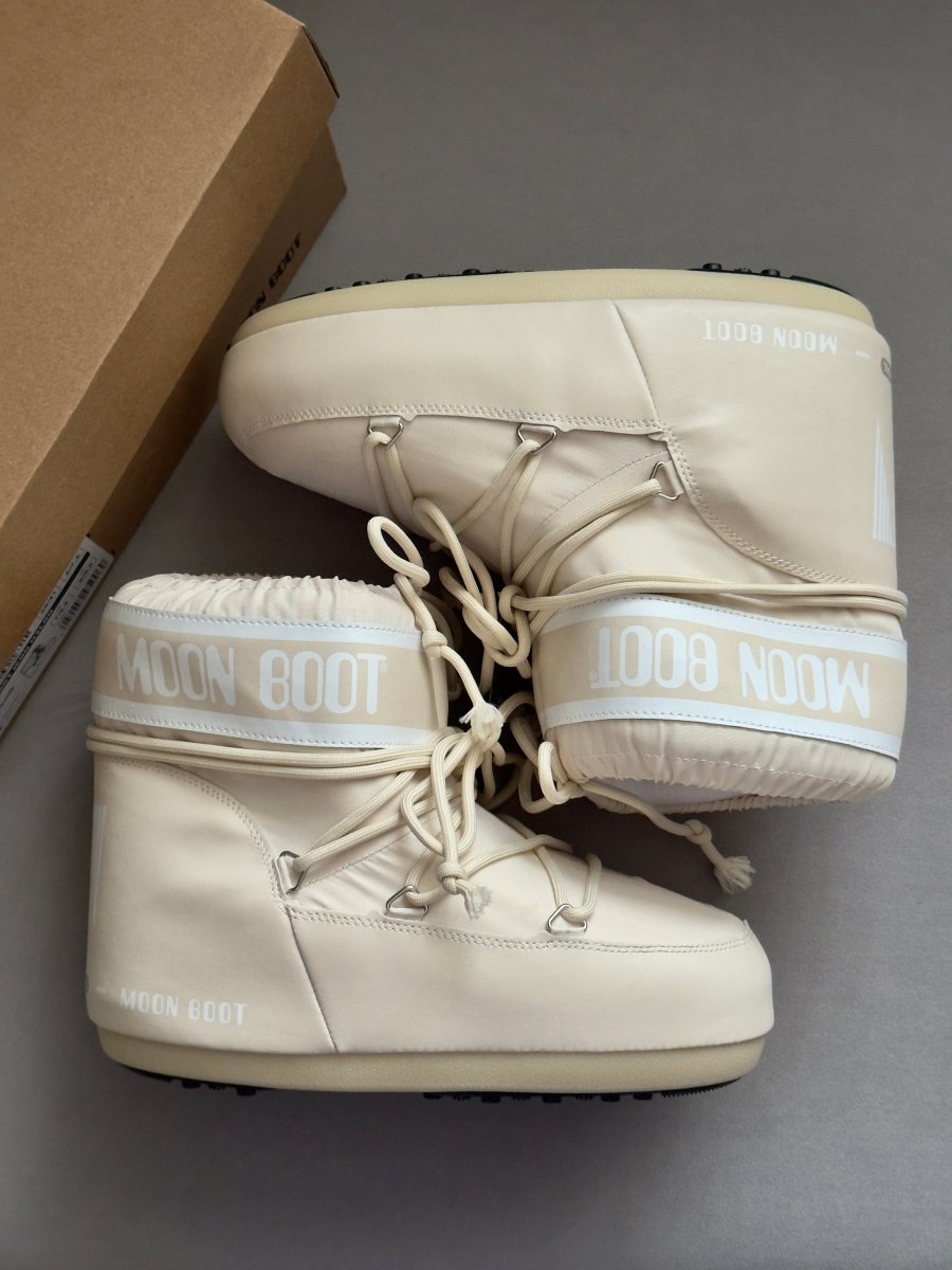 Moon Boot Icon Low Nylon Beige - oceanhype - 