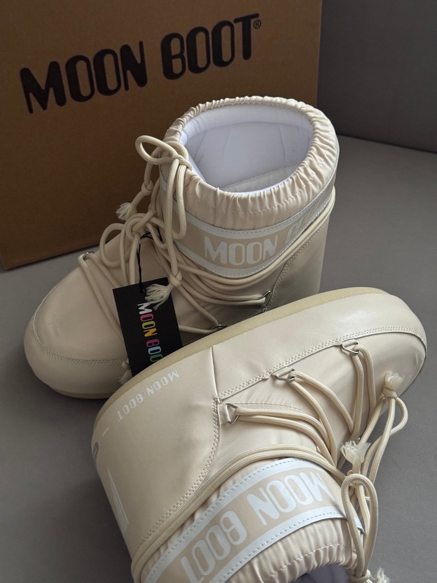 Moon Boot Icon Low Nylon Beige - oceanhype - 
