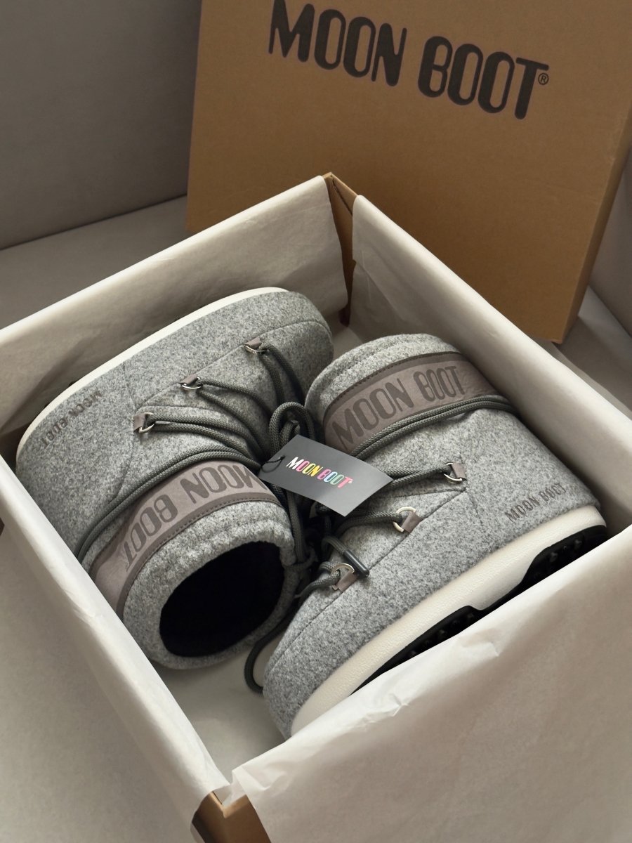 Moon Boot Icon Low Nylon Grey - oceanhype - 