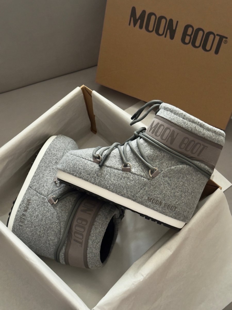 Moon Boot Icon Low Nylon Grey - oceanhype - 