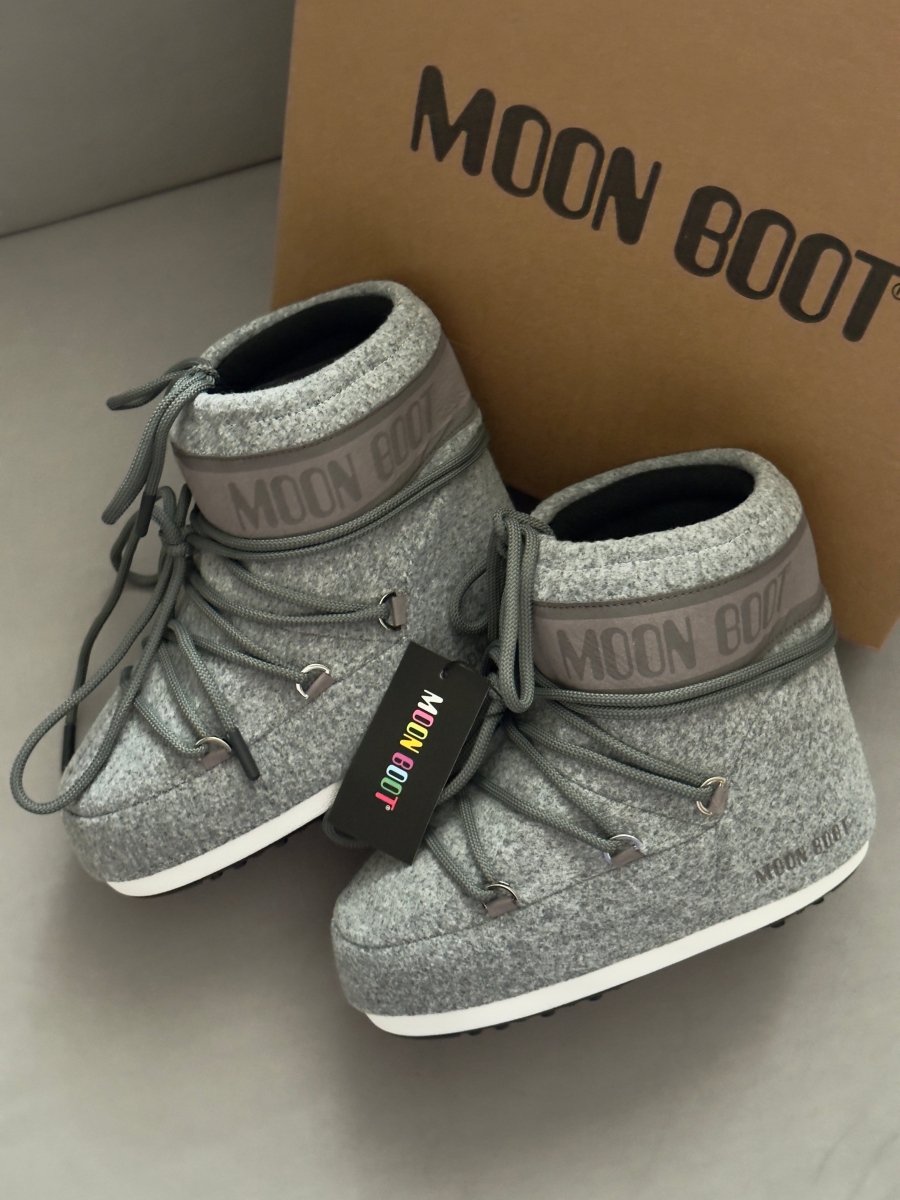 Moon Boot Icon Low Nylon Grey - oceanhype - 