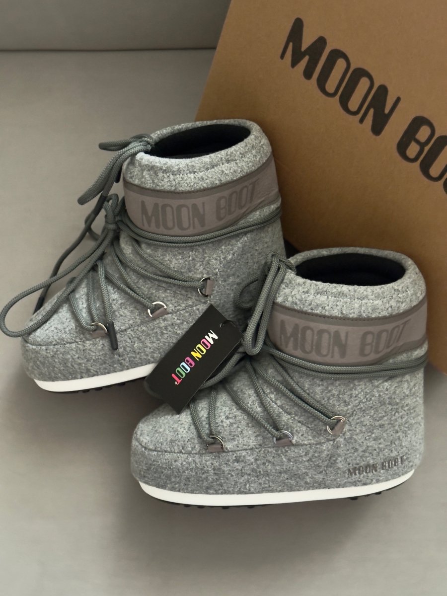 Moon Boot Icon Low Nylon Grey - oceanhype - 