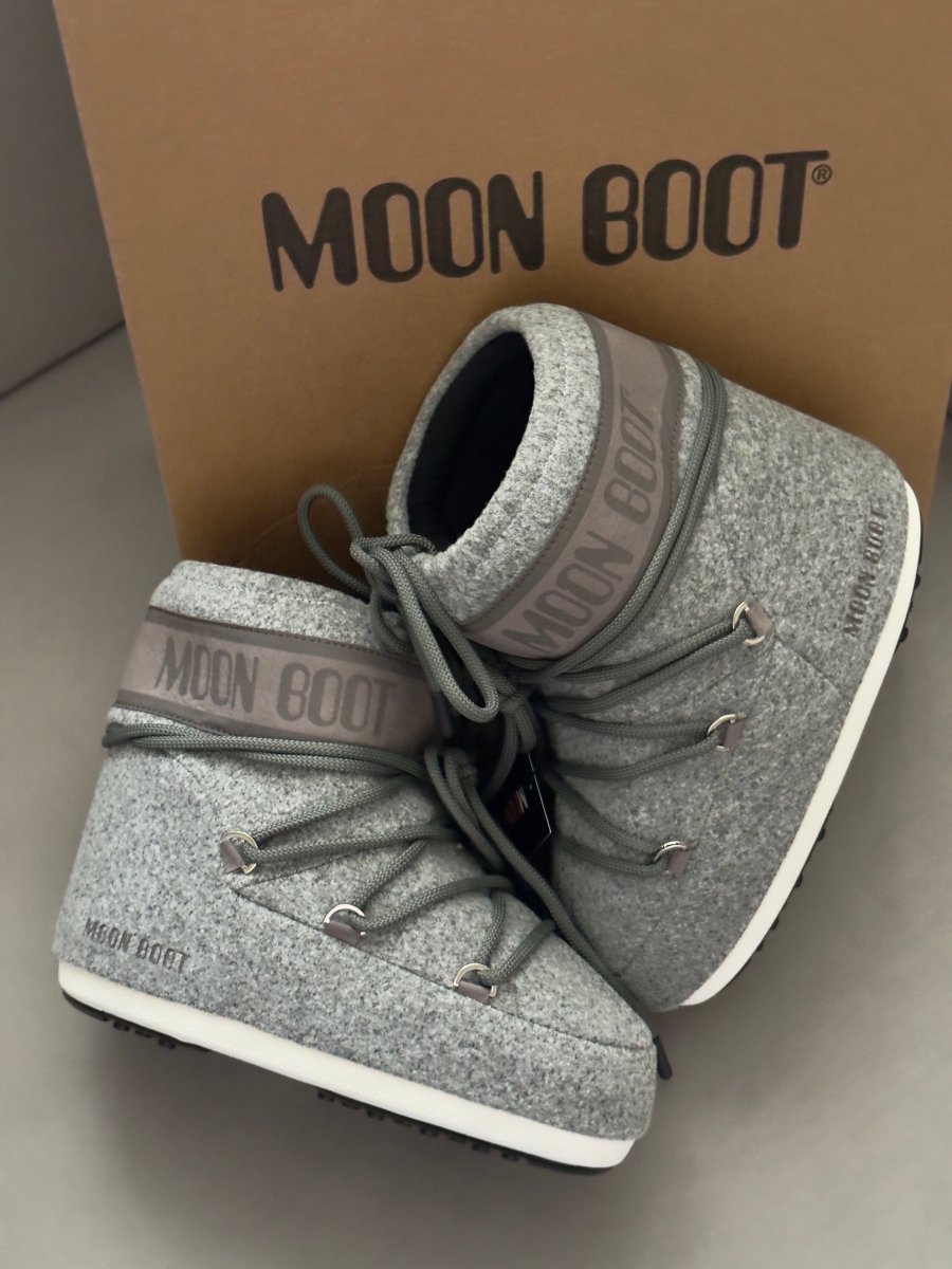 Moon Boot Icon Low Nylon Grey - oceanhype - 