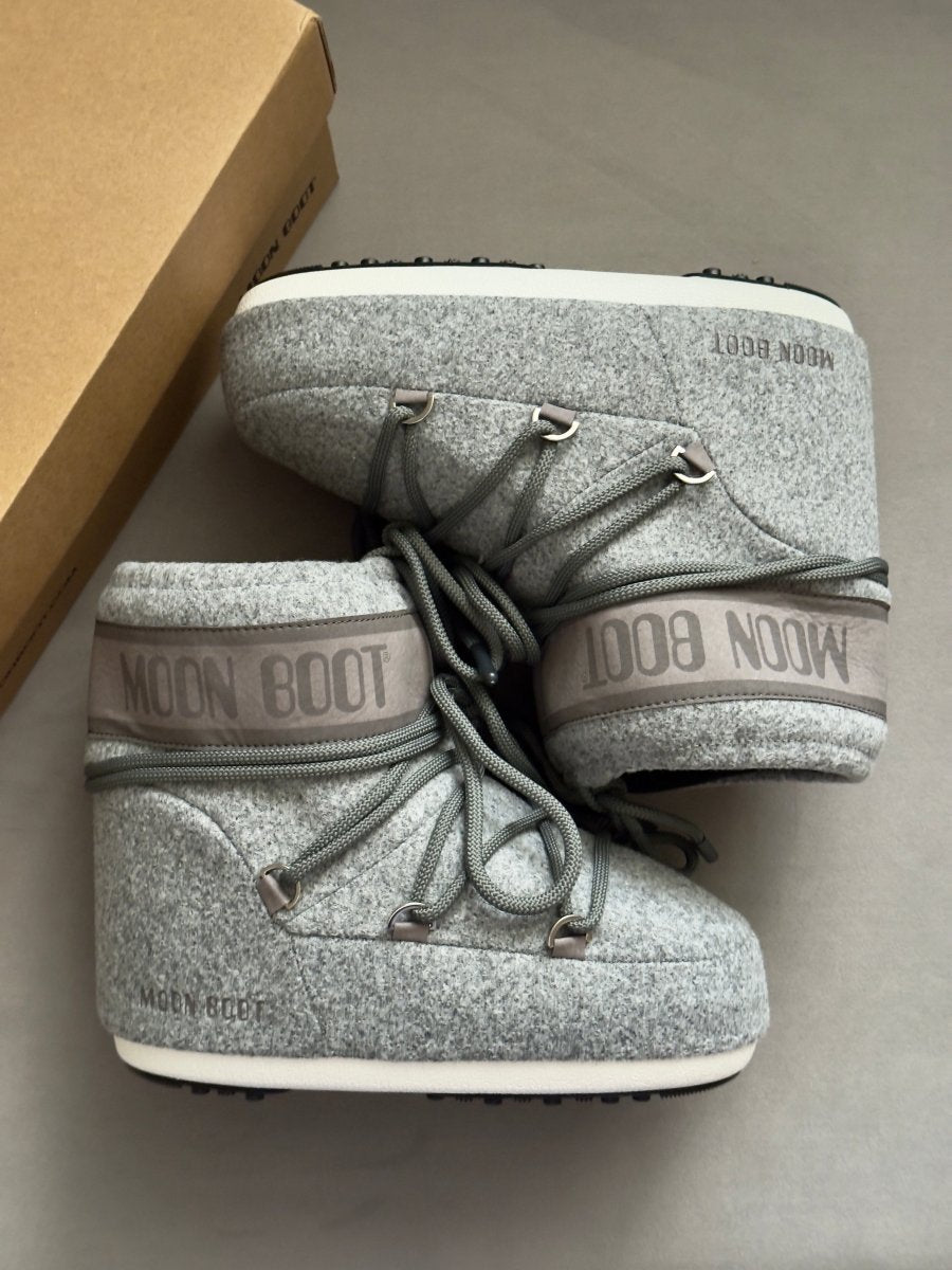 Moon Boot Icon Low Nylon Grey - oceanhype - 