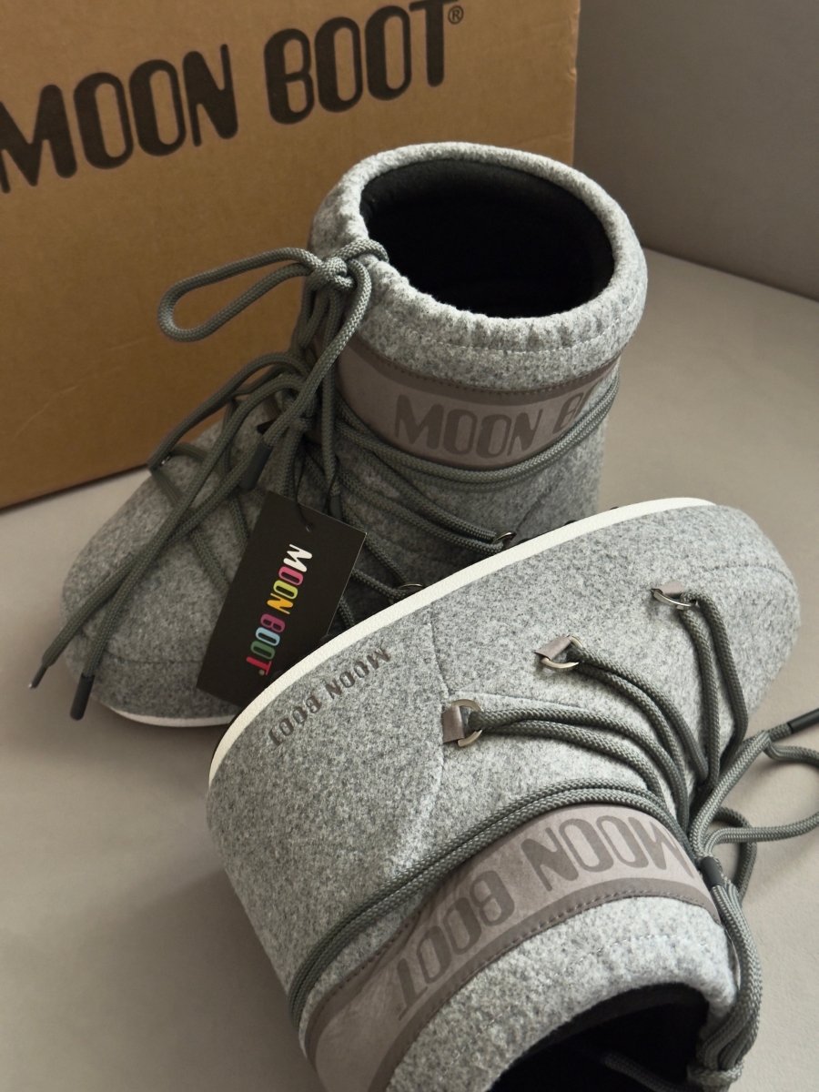 Moon Boot Icon Low Nylon Grey - oceanhype - 