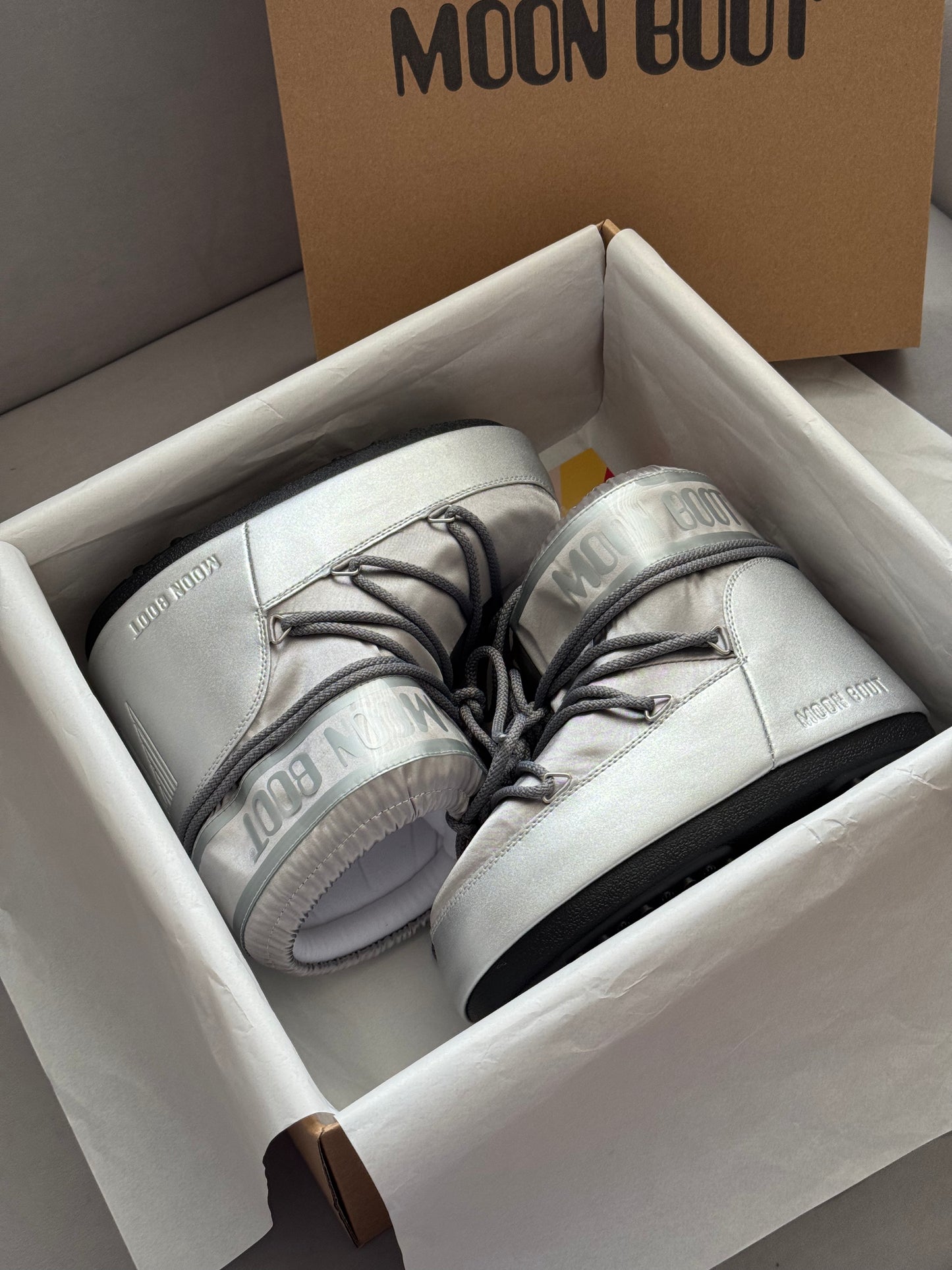 Moon Boot Icon Low Nylon Silver