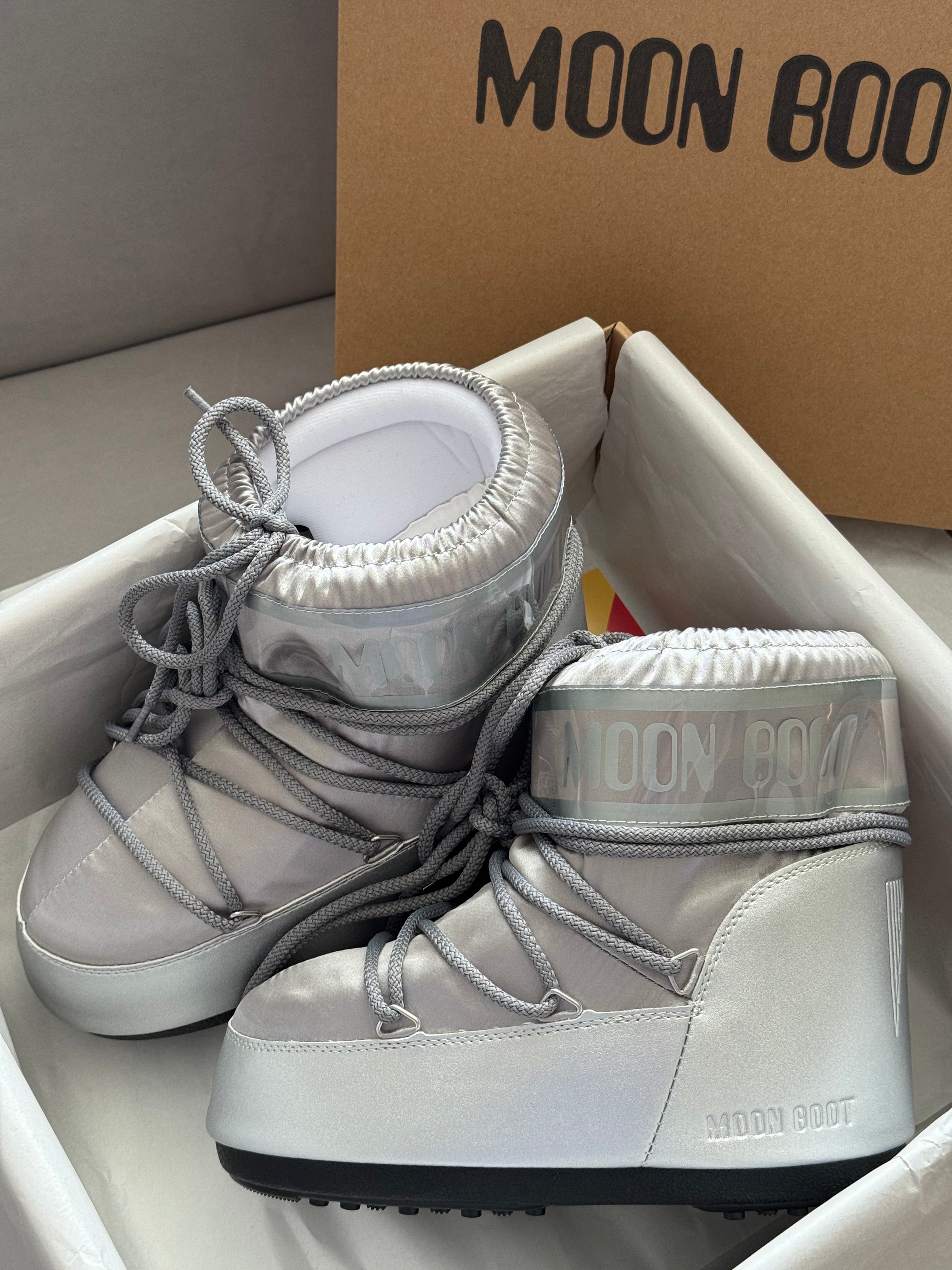 Moon Boot Icon Low Nylon Silver