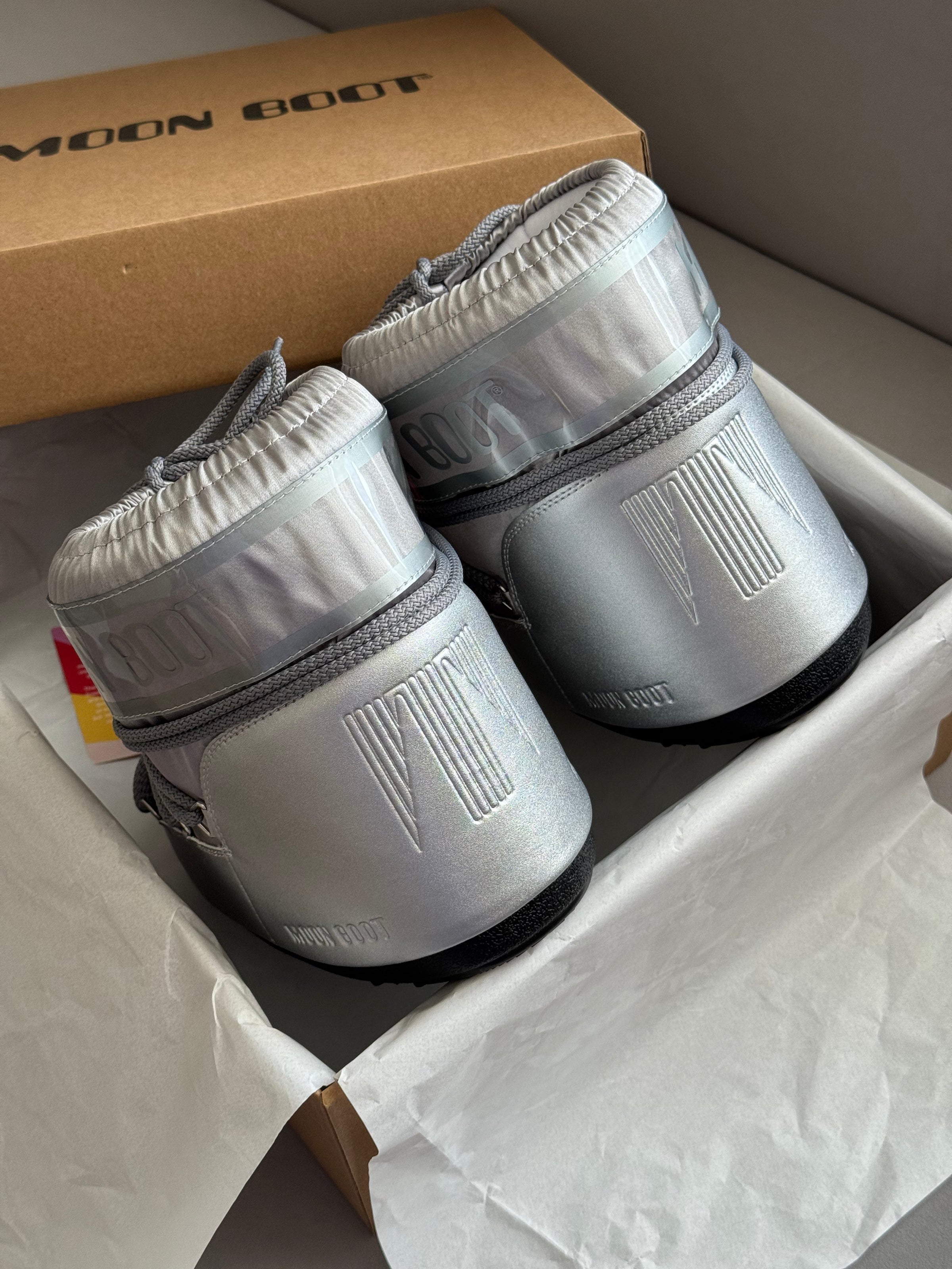 Moon Boot Icon Low Nylon Silver