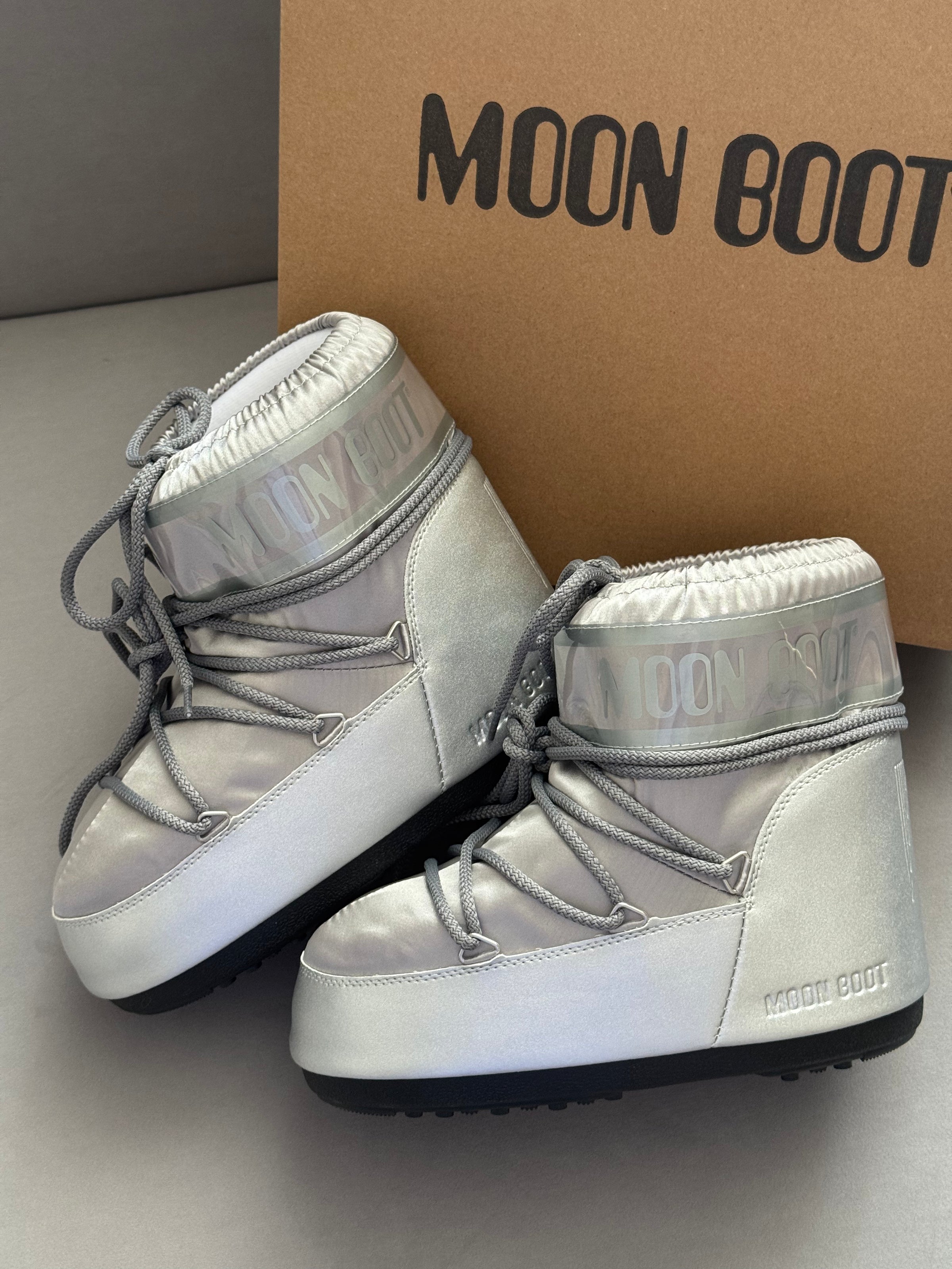 Moon Boot Icon Low Nylon Silver